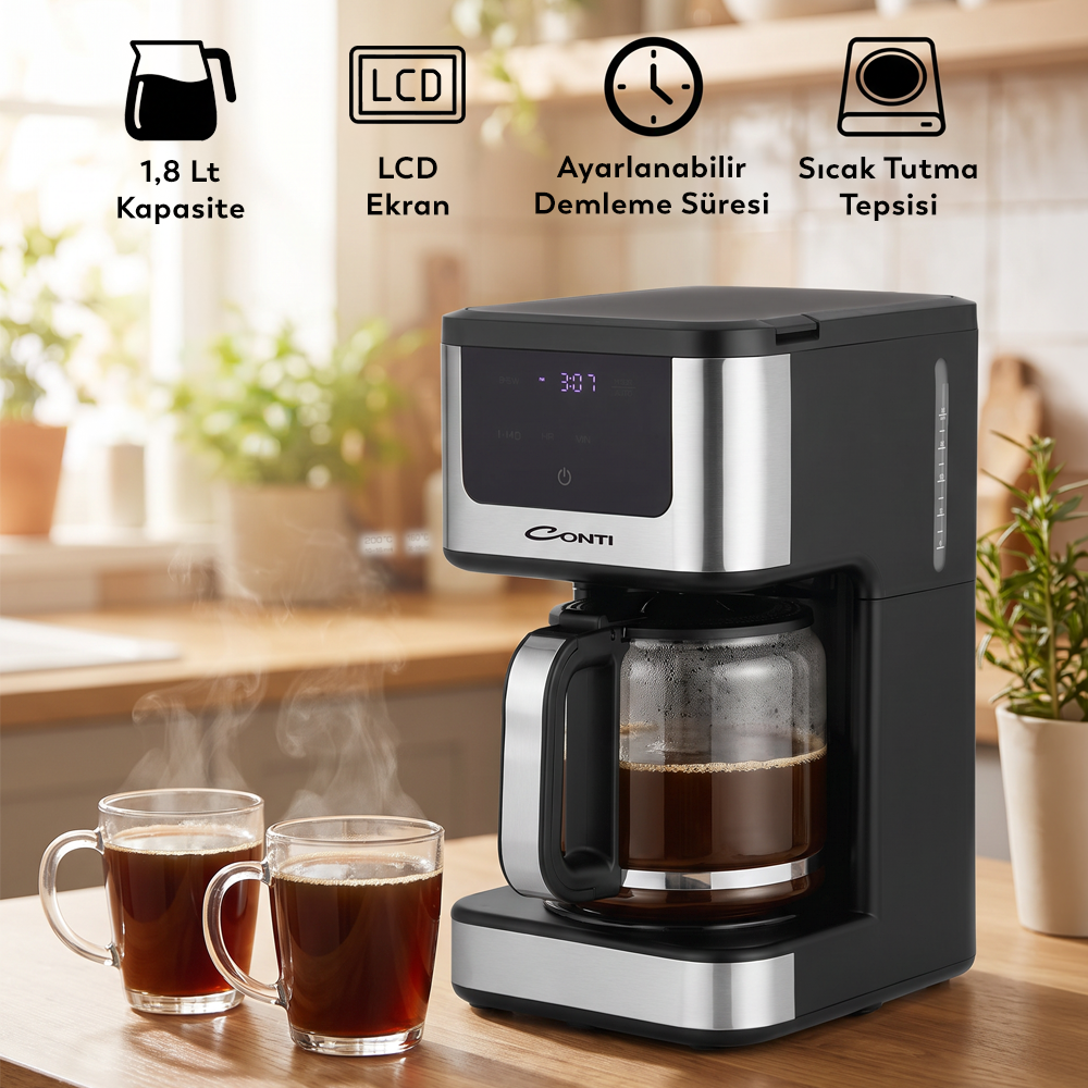 Conti CFK-200 Coffemood Filtre Kahve Makinesi görsel 3