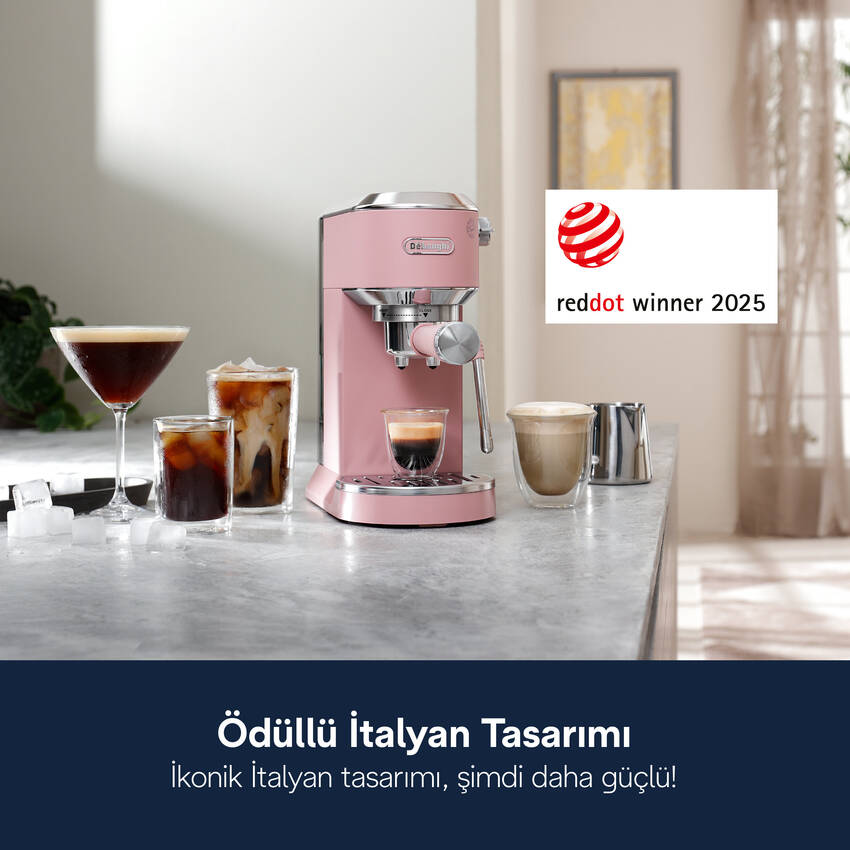 DeLonghi DEDICA DUO EC890.PK Manuel/Barista Tipi Kahve Makineleri Delonghi görsel 2