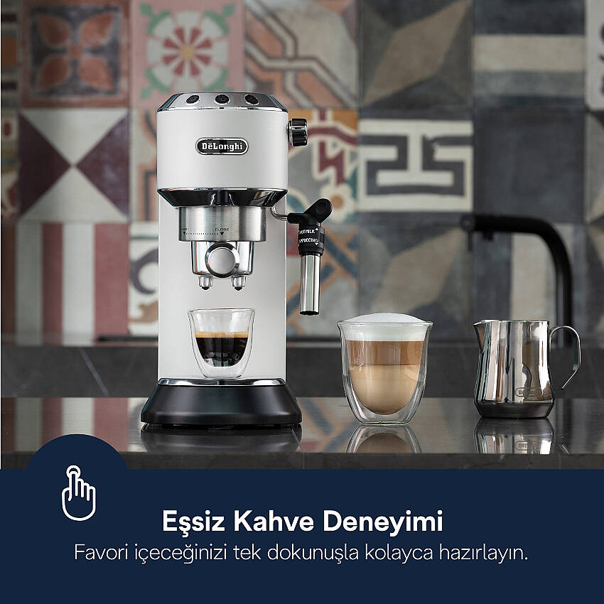 DeLonghi DEDICA MANUEL ESP MAK EC685.W Manuel/Barista Tipi Kahve Makineleri DELONGHI görsel 2