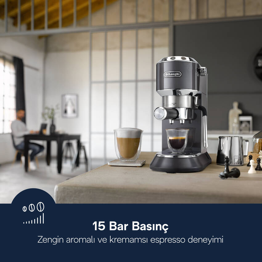 DeLonghi DEDICA MANUEL ESP MAK EC885.GY Dedica Delonghi görsel 3