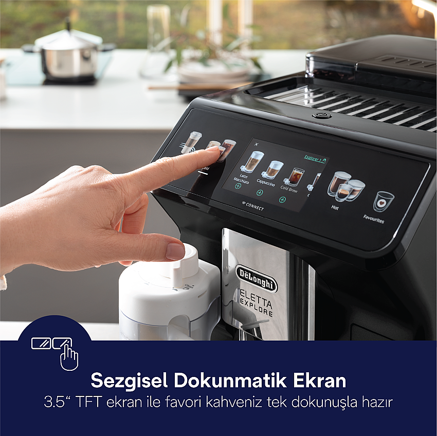 DeLonghi ELETTA EXPLORE CB ECAM452.67.G Eletta Cappuccino Top Delonghi görsel 3