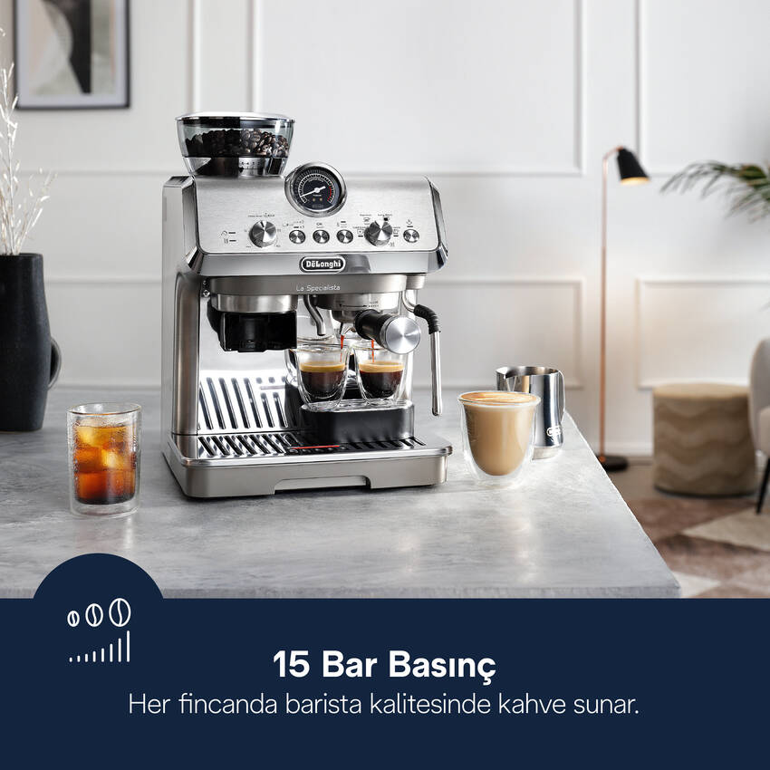 DeLonghi LA SPECIALIST ARTE EVO EC9255.M Manuel/Barista Tipi Kahve Makineleri Delonghi görsel 2