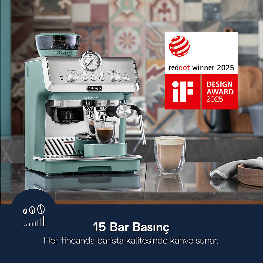 DeLonghi LA SPECIALISTA ARTE EC9155.GR Manuel/Barista Tipi Kahve Makineleri DELONGHI görsel 2