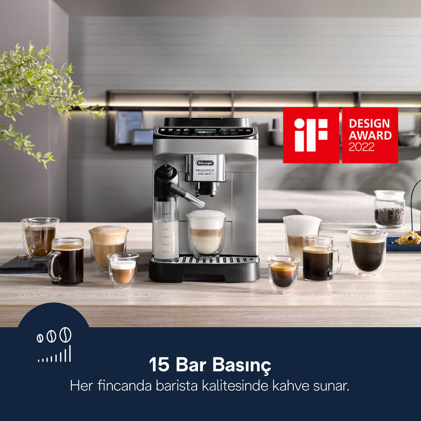 DeLonghi MAGNIFICA EVO NEXT ECAM310.80.SB TAM OTO Otomatik Kahve Makineleri Delonghi görsel 2
