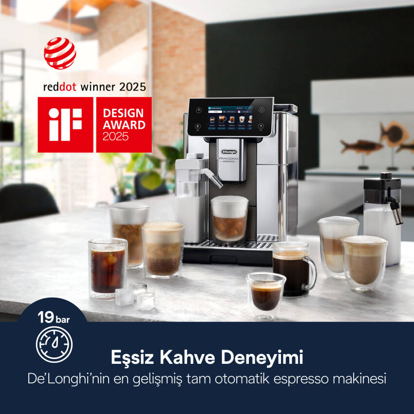 DeLonghi PRIMADONNA AROMATIC ECAM630.75.TM PrimaDonna Elite Delonghi görsel 2