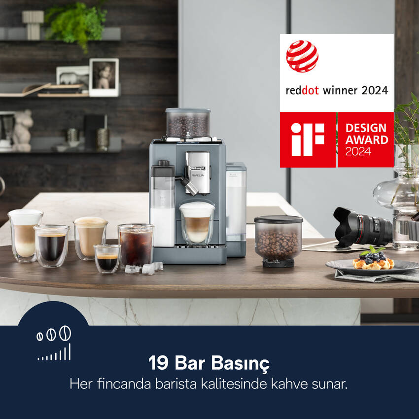 DeLonghi RIVELIA EXAM440.55.G FACM Otomatik Kahve Makineleri Delonghi görsel 2