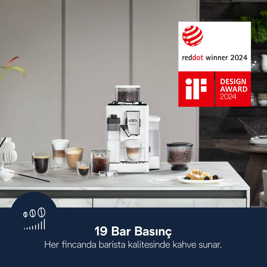 DeLonghi RIVELIA EXAM440.55.W FACM Otomatik Kahve Makineleri Delonghi görsel 2
