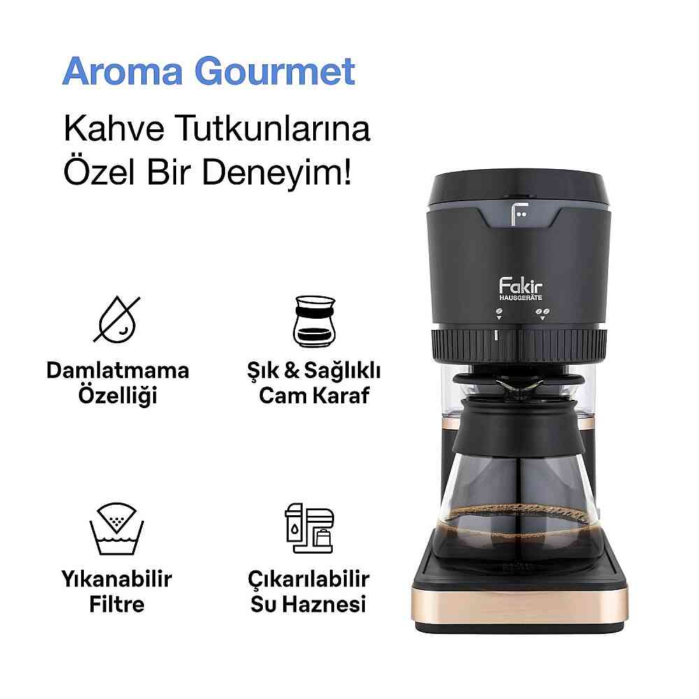 Fakir Aroma Gourmet Filtre Kahve Makinesi Copper görsel 2