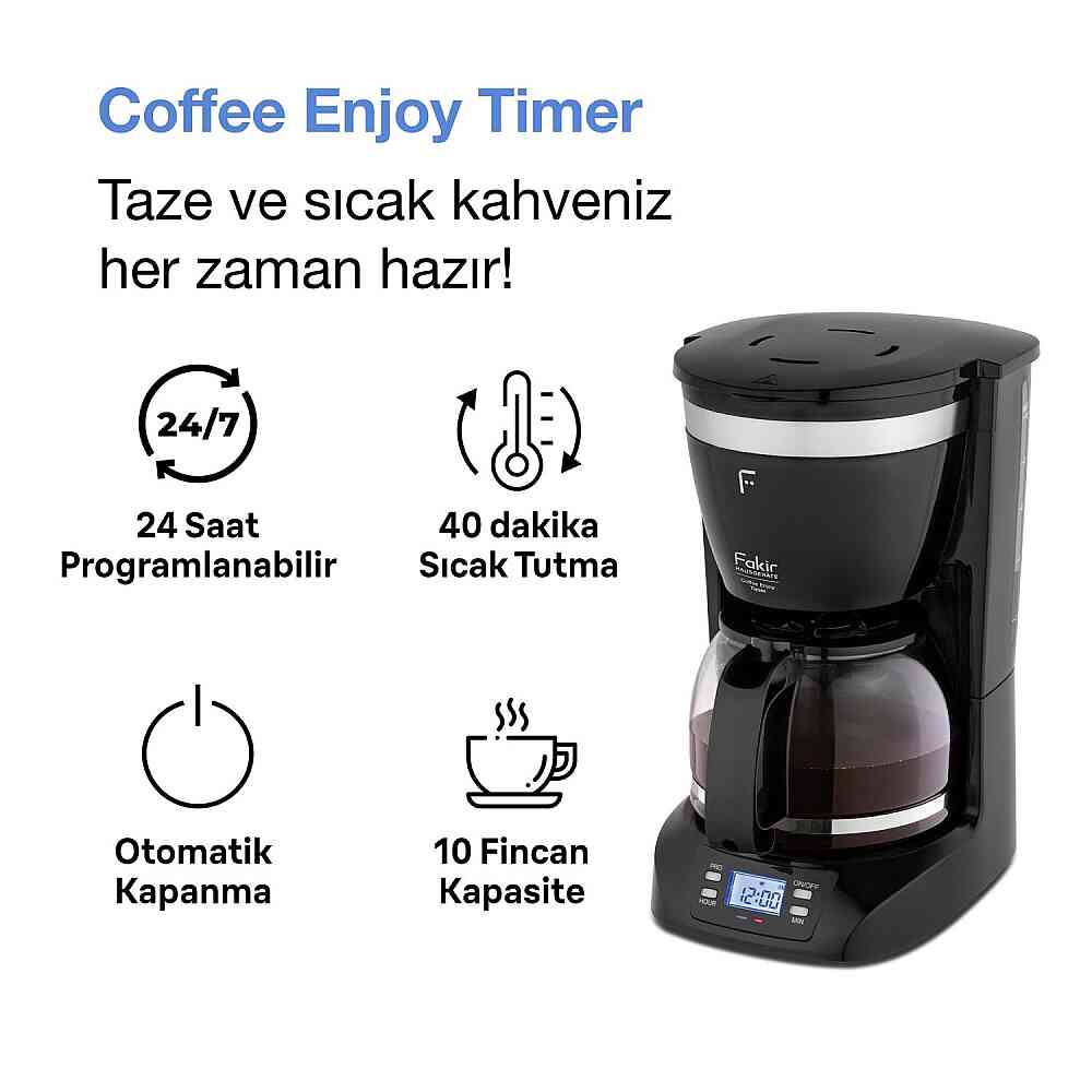 Fakir Coffee Enjoy Timer Filtre Kahve Makinesi görsel 2