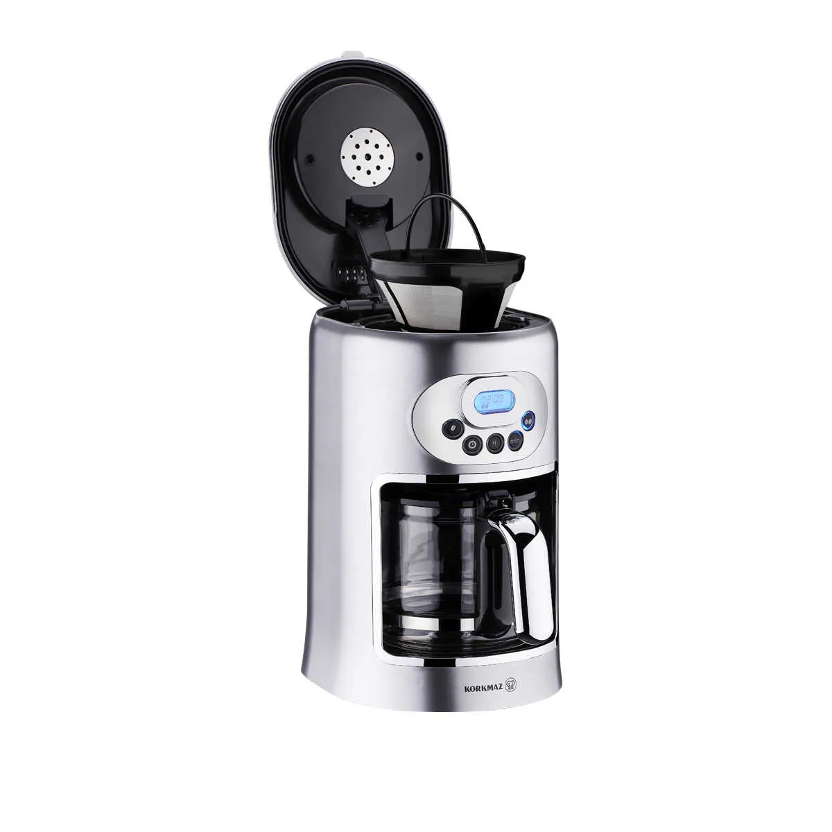 Korkmaz Drippa Lcdli Inox Filtre Kahve Makinesi A866-02 görsel 3