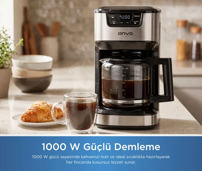 Onvo OVCM03 Filtre Kahve Makinesi görsel 3