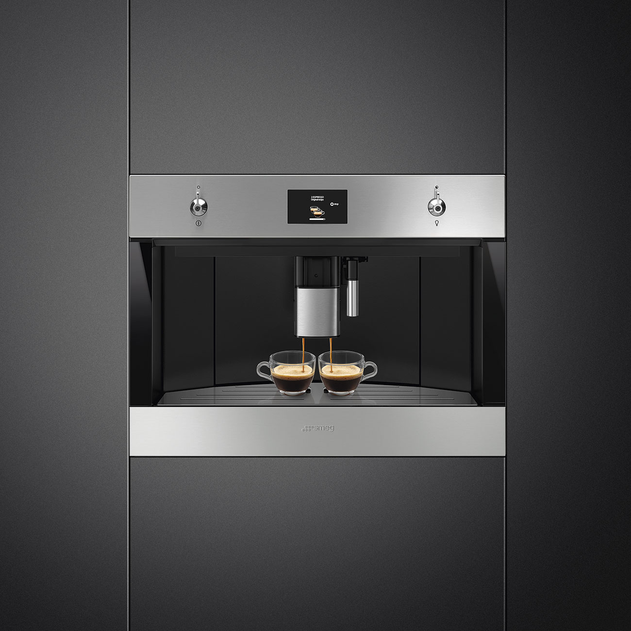 Smeg Ankastre Espresso Kahve Makinesi CMS4303X görsel 3
