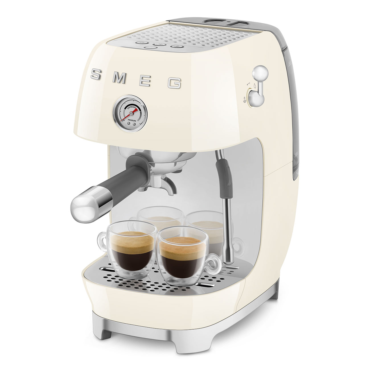 Smeg Espresso Kahve Makinesi Krem ECF03CREU görsel 2