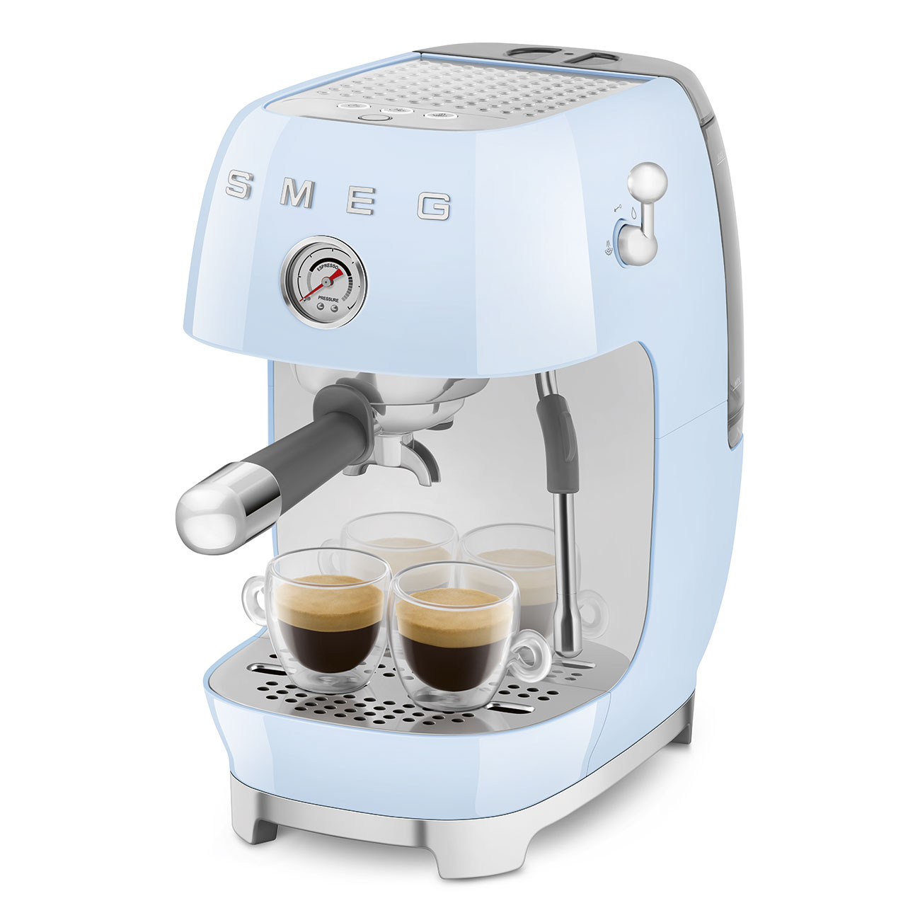 Smeg Espresso Kahve Makinesi Pastel mavi ECF03PBEU görsel 2