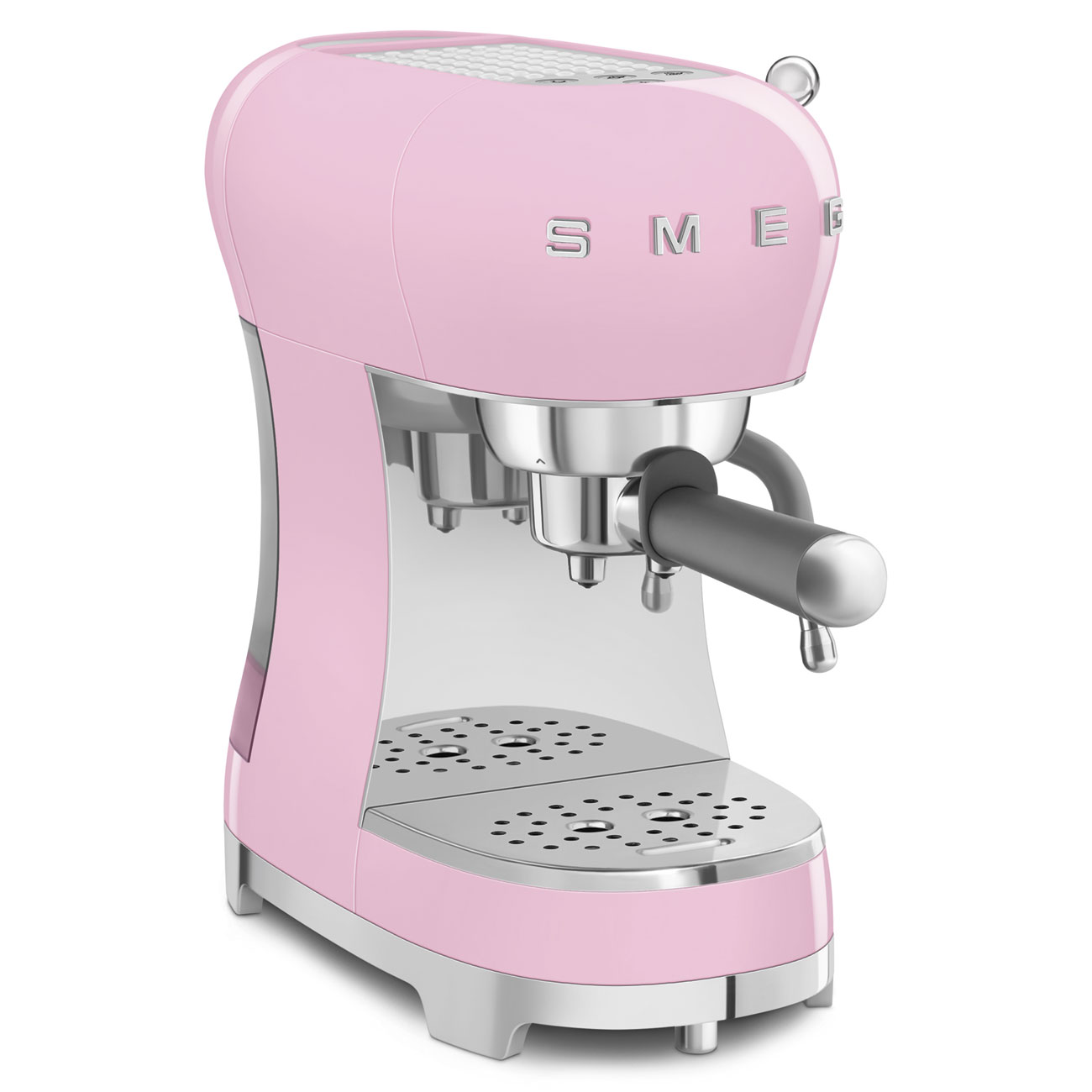 Smeg Espresso Kahve Makinesi Pembe ECF02PKEU görsel 3