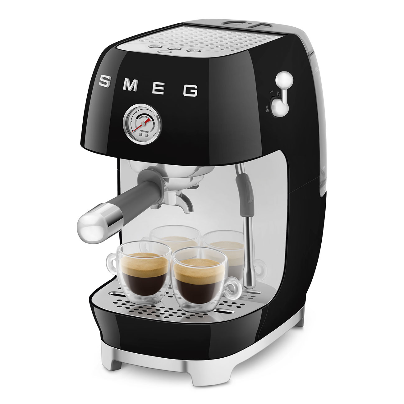 Smeg Espresso Kahve Makinesi Siyah ECF03BLEU görsel 2