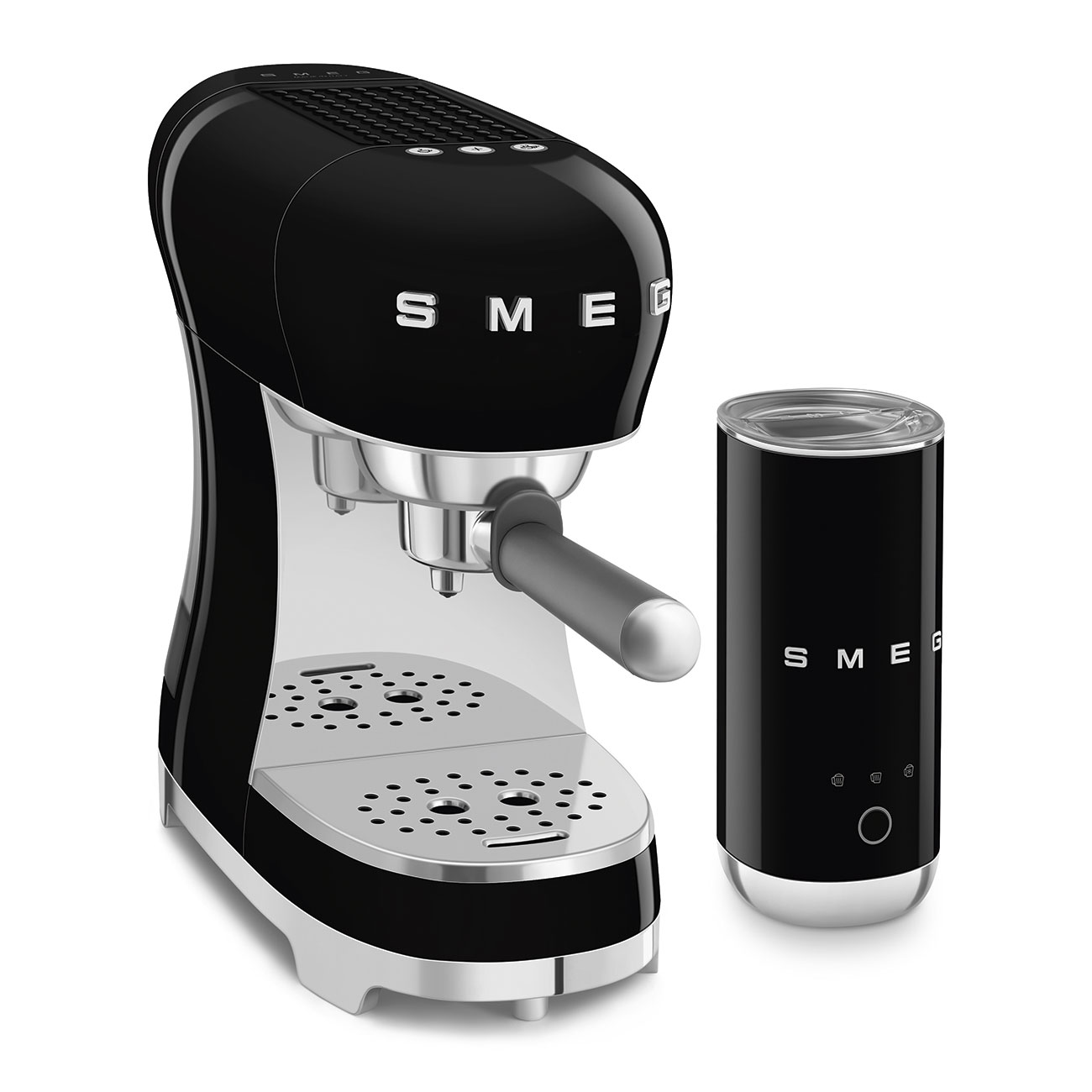 Smeg Espresso Kahve Makinesi Siyah ECF12BLEU görsel 3