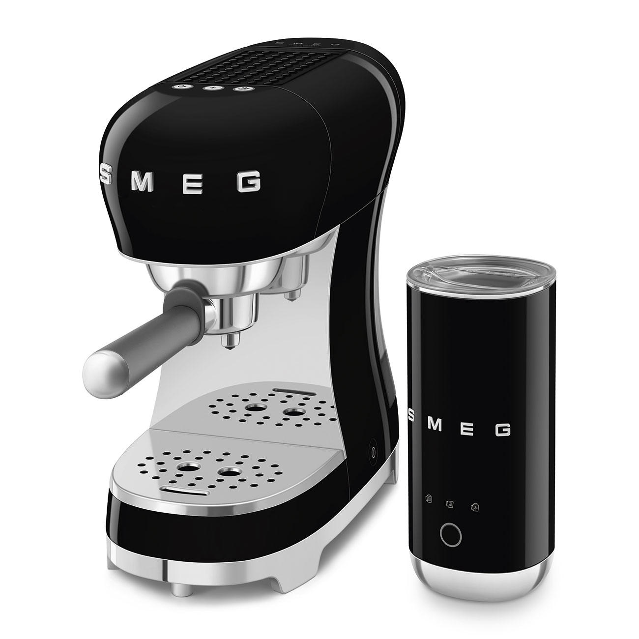 Smeg Espresso Kahve Makinesi Siyah ECF12BLEU görsel 2