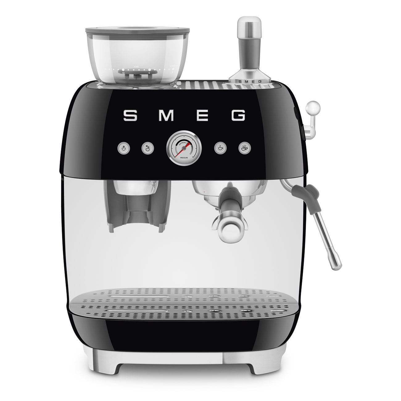 Smeg Espresso Kahve Makinesi Siyah EGF03BLEU
