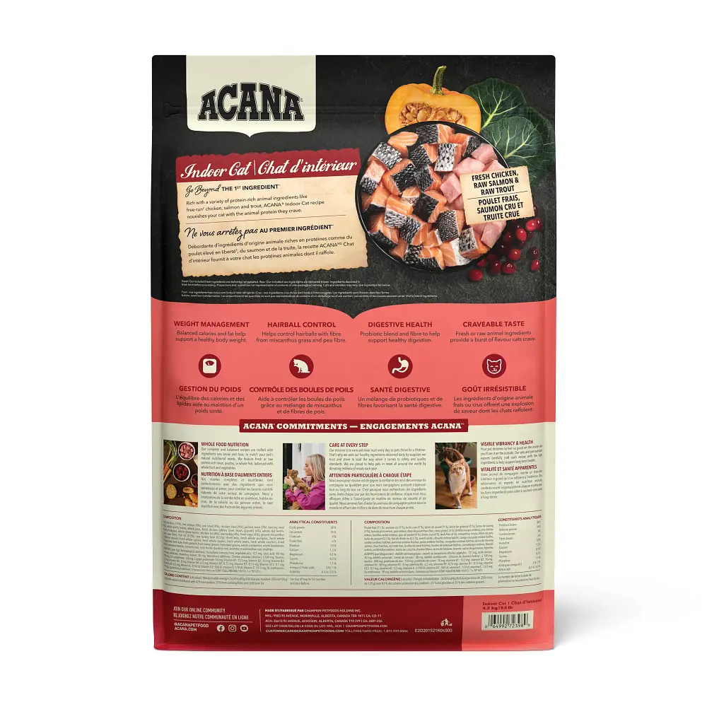 Acana Highest Protein (Yüksek Protein) Indoor Yetişkin Kedi Maması 1.8 Kg görsel 3