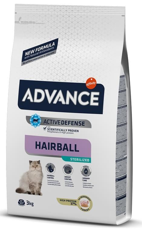Advance Hairball Sterilised Hindili 3 kg