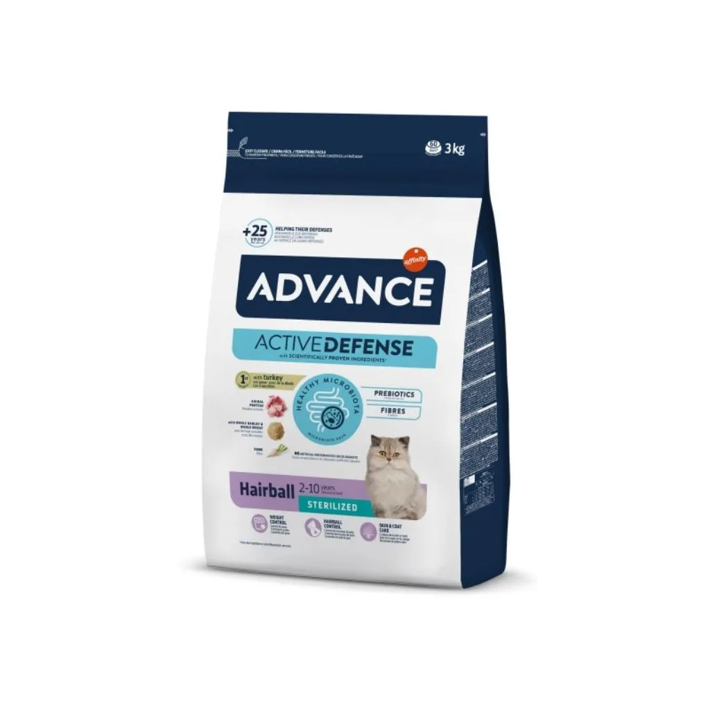 Advance Hairball Sterilised Hindili 3 kg