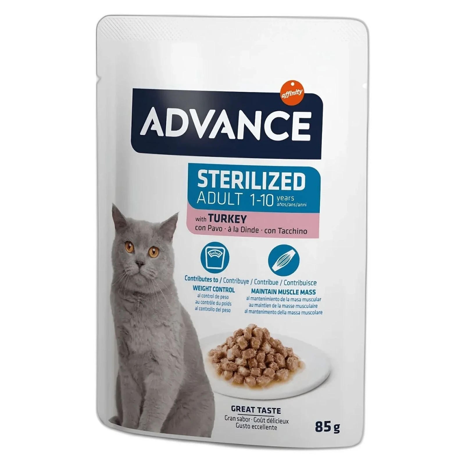 Advance Hindili Kısırlaştırılmış Yaş Yetişkin Kedi Maması 85 G