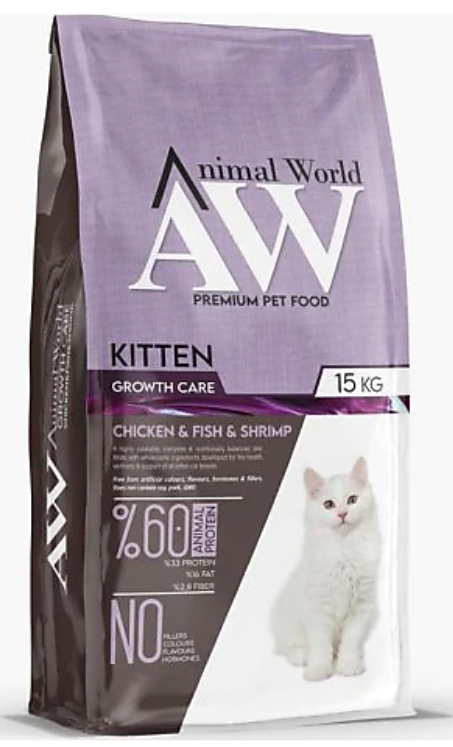 Animal World Tavuk Balık ve Karidesli Yavru 15 kg