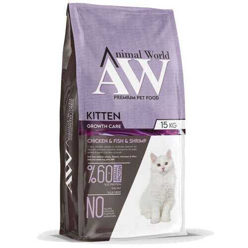 Animal World Tavuk Balık ve Karidesli Yavru 15 kg
