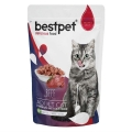 Bestpet Adult Jelly Pouch Biftekli 85 gr