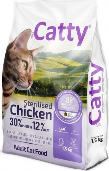 Catty Kısırlaştırılmış Tavuklu 1,5 Kg