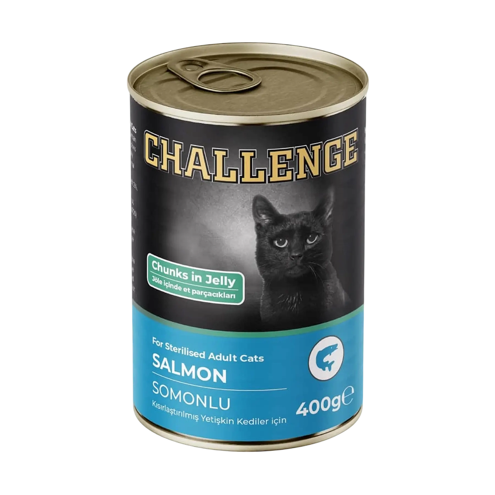 Challenge Somonlu Kısırlaştırılmış Yetişkin Kedi Konservesi 400 gr