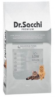 Dr.Sacchi Düşük Tahıllı Somonlu Kısırlaştırılmış 10 kg