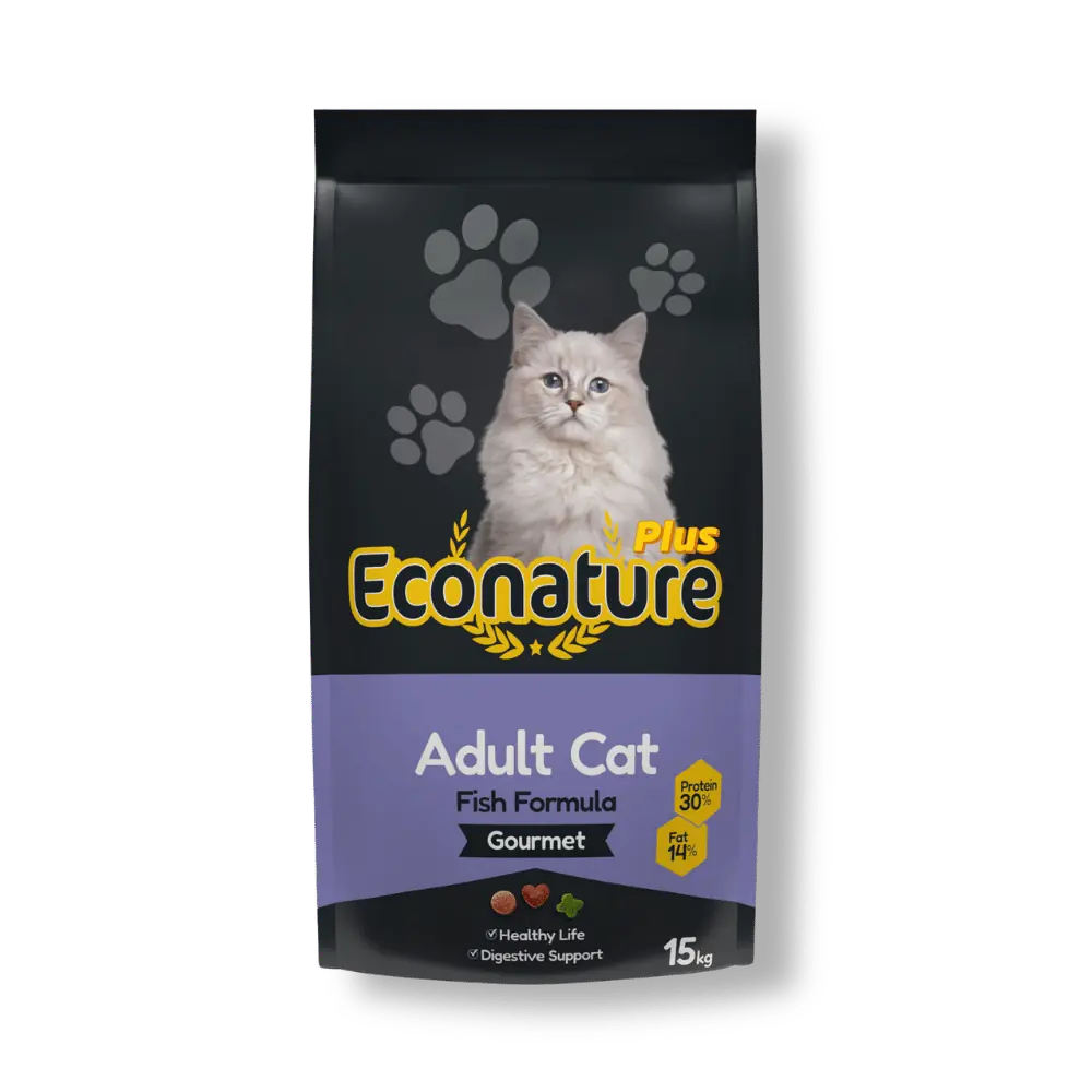 Econature Plus Gurme Balıklı Renkli Yetişkin 15 kg