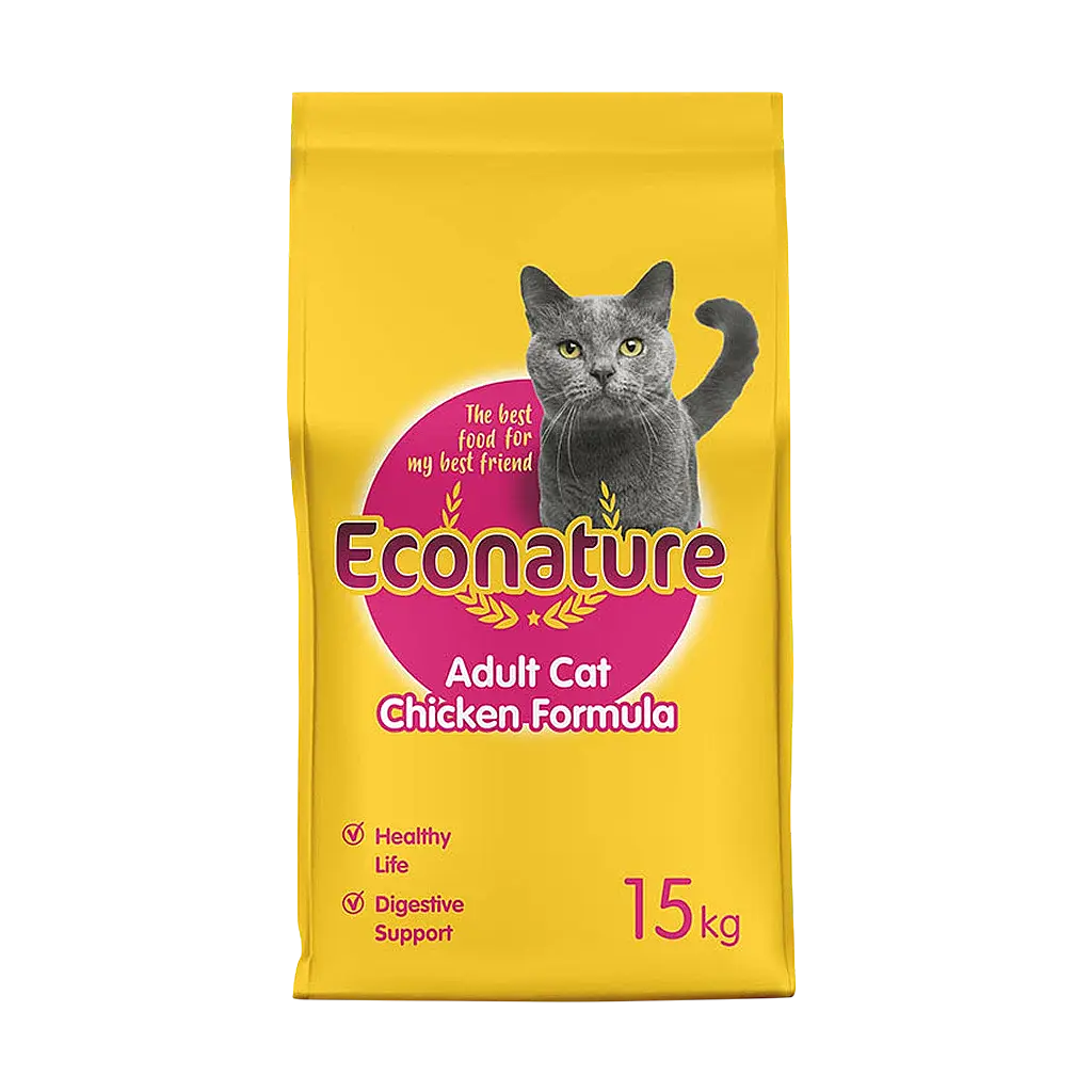 Econature Tavuklu Yetişkin Kedi Maması 15 kg