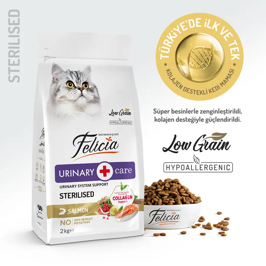 Felicia Somonlu 2 kg Kısırlaştırılmış Yetişkin Kedi Maması