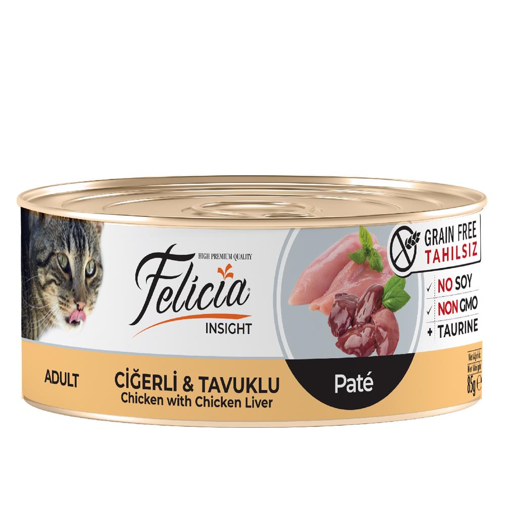 Felicia Tahılsız Ciğerli Tavuklu Kıyılmış 85 gr