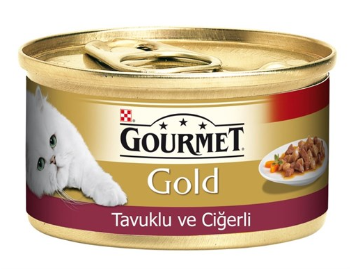 Gourmet Gold Tavuk ve Ciğerli Yetişkin 85 gr