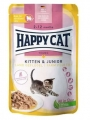 Happy Cat Meat in Sauce Kitten Junior Kümes Hayvanlı 85 gr