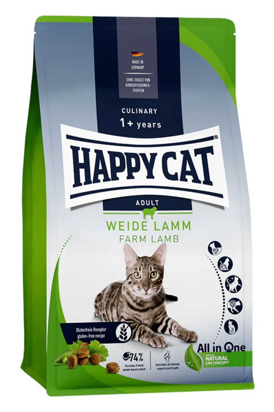 Happy Cat Weide Lamm Kuzu Etli 4 kg
