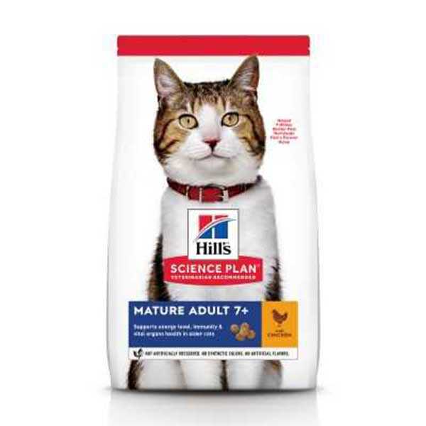Hill's Science Plan Mature +7 Tavuklu Yaşlı Kedi Maması 3 kg
