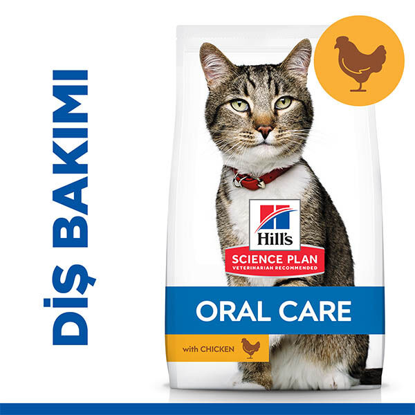 Hill's Science Plan Oral Care Ağız Sağlığı Destekleyici Tavuklu Yetişkin Kedi Maması 1,5 kg