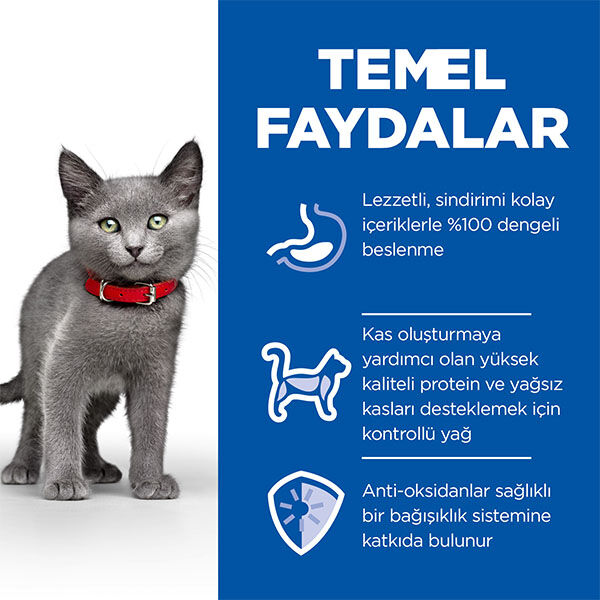 Hill's Science Plan Tavuklu Kısırlaştırılmış Yavru Kedi Maması 3 kg görsel 3