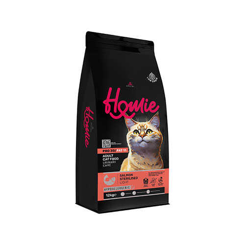 Homie Somonlu Düşük Tahıllı Kısırlaştırılmış Kedi Maması 12 Kg
