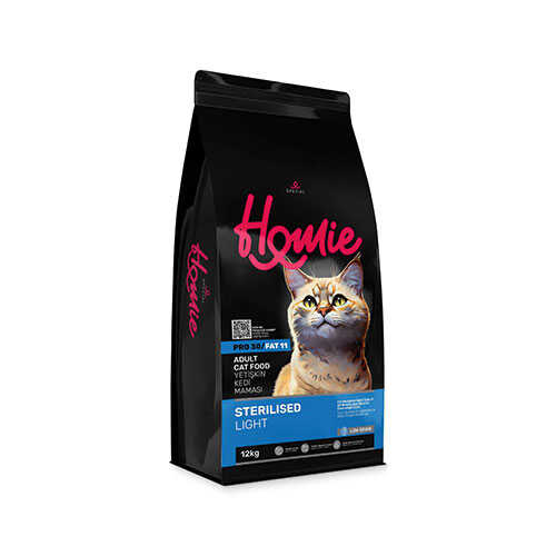 Homie Tavuklu Düşük Tahıllı Kısırlaştırılmış Kedi Maması 12 Kg