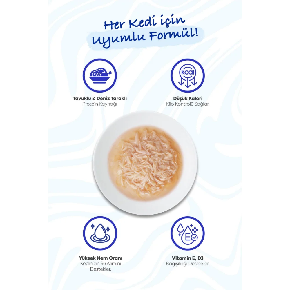 Inaba Ciao Tavuk Sulu ve Tavuklu 50 gr