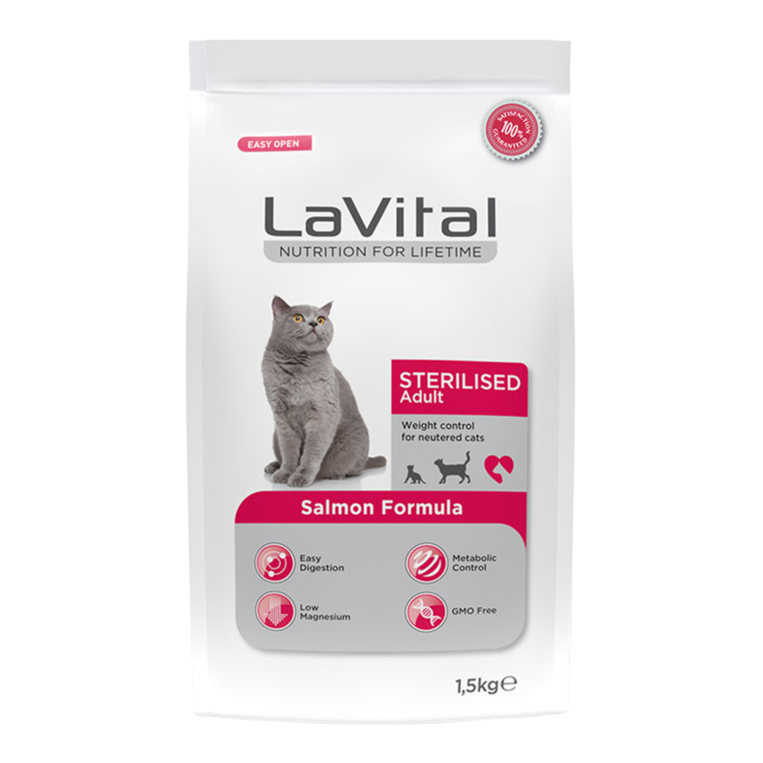 LaVital Sterilised Adult Somonlu 1.5 kg
