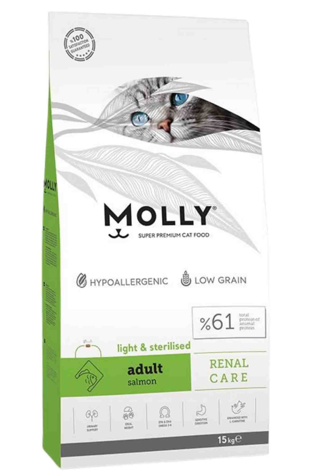 Molly Light & Sterilised Somonlu 15 kg