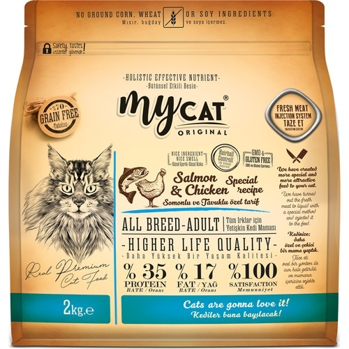 MyCat Tahılsız Somonlu & Tavuklu 2 kg