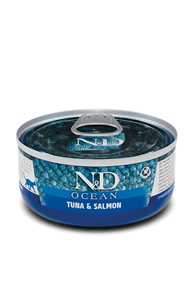 N&D Ocean Tahılsız Ton Balığı ve Somonlu 70 gr Yetişkin Yaş Kedi Maması